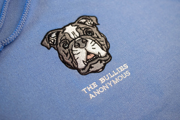 English Bulldog Hoodie (Collegiate Blue)