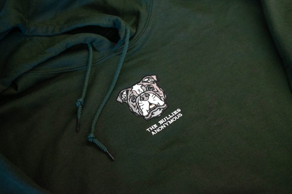 English Bulldog Hoodie (Collegiate Green)