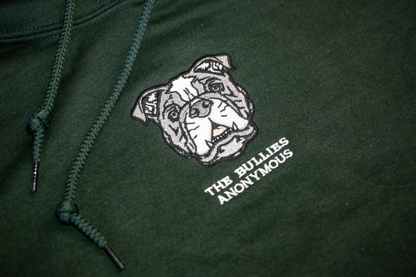 English Bulldog Hoodie (Collegiate Green)